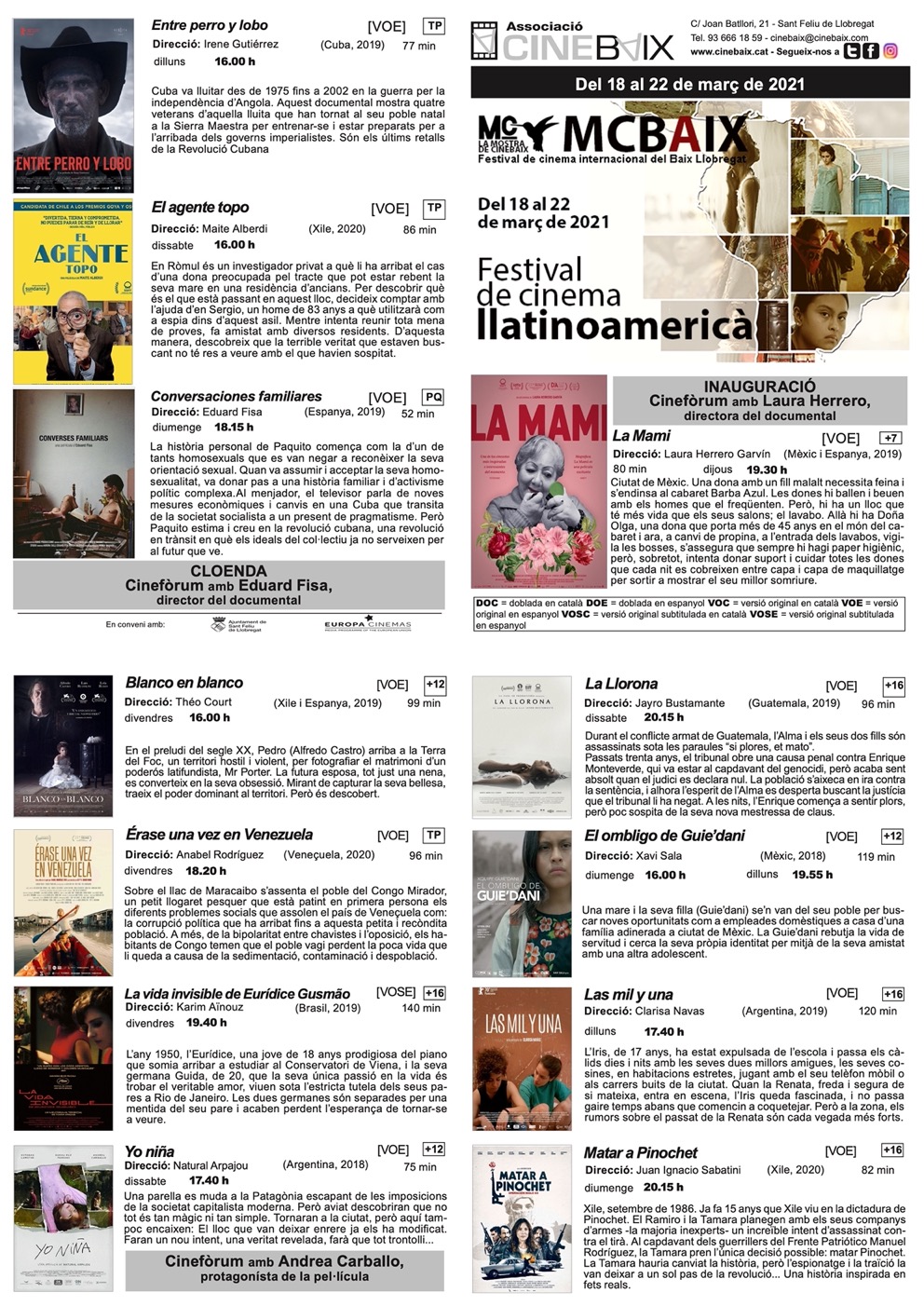 Publicació CineBaix Cinema Llatinoamericà