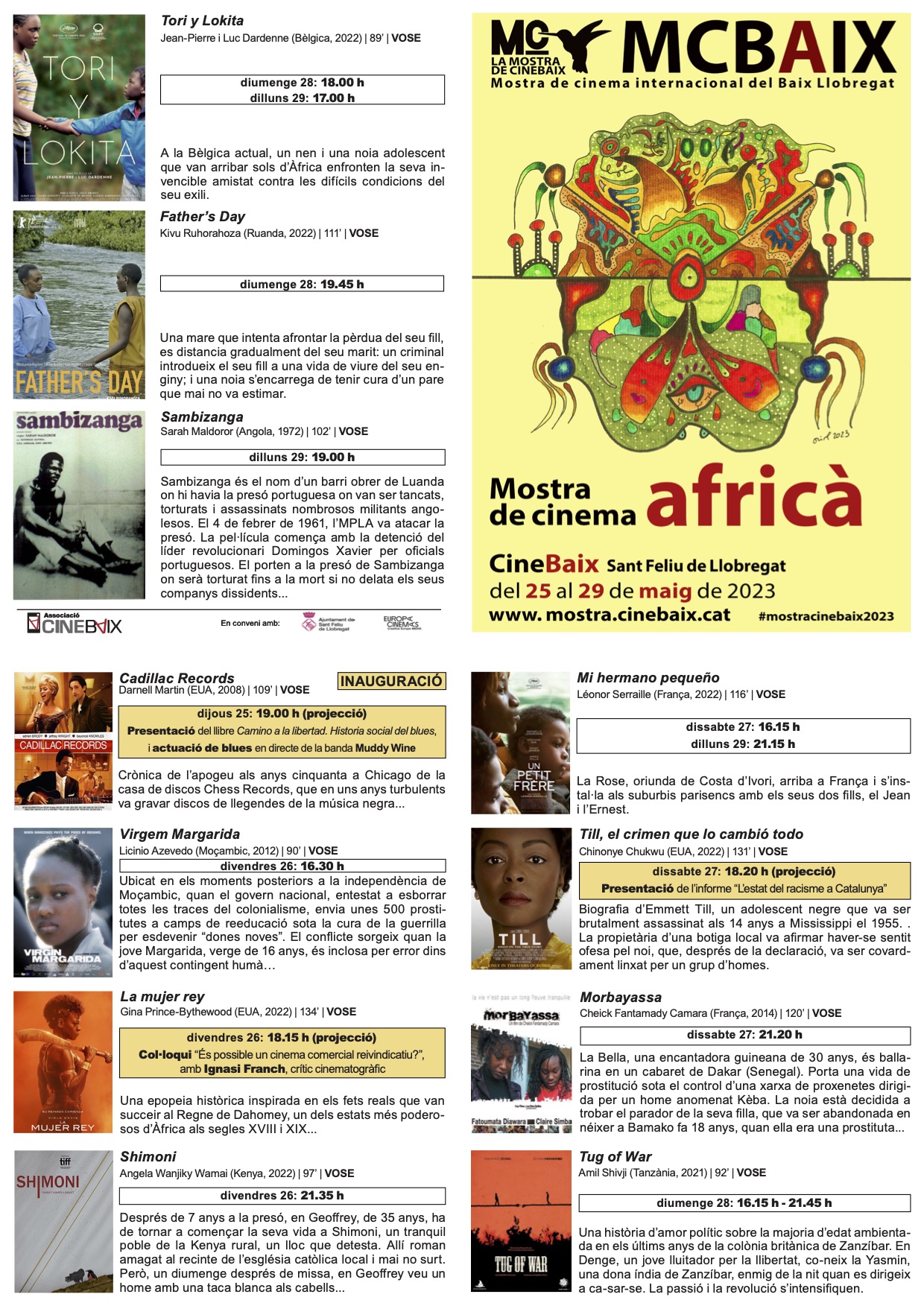 Programa de mà CineBaix